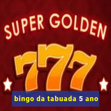 bingo da tabuada 5 ano